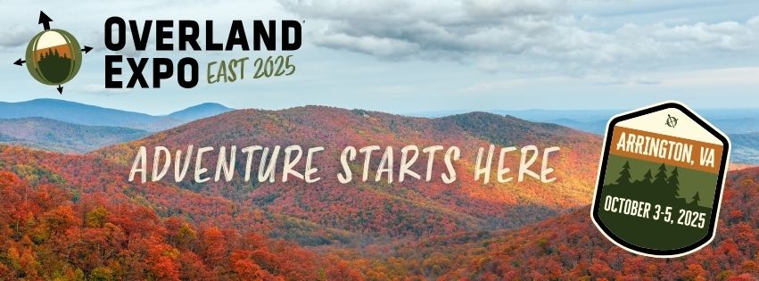 Overland Expo East promotional header.